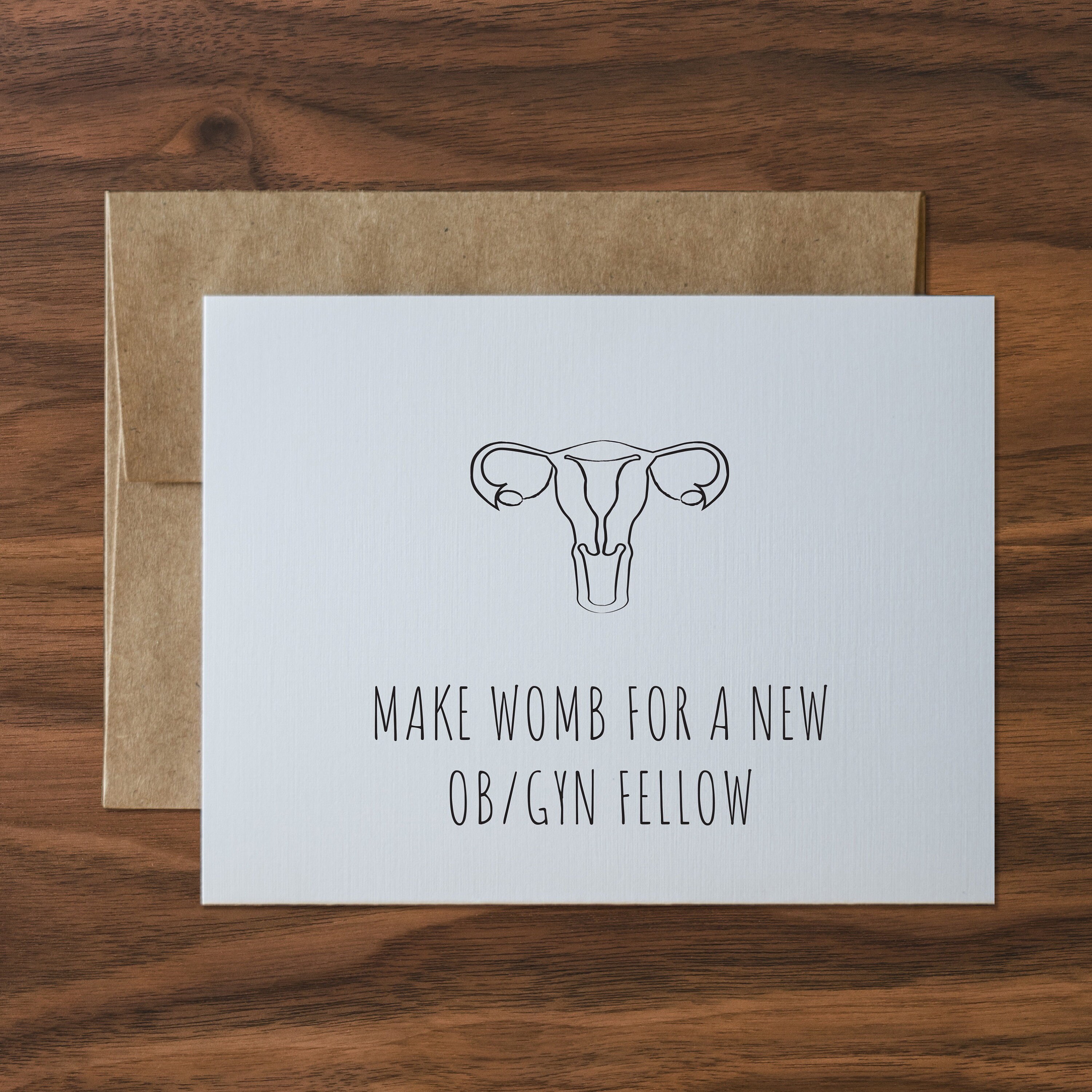 Make Womb for A New OB/GYN... Greeting Card - Match Day, Graduation - Etsy