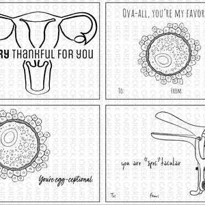 OBGYN Medical Valentine's Day Cards: Printable Cards (digital Download ...