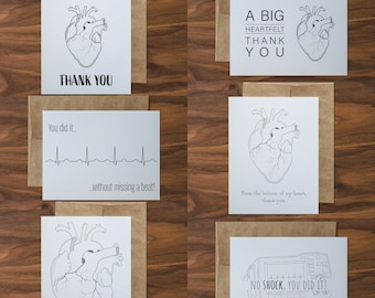 Caja de tarjetas de felicitación: Cardiología, Corazón