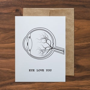 Auge Liebe Dich Grußkarte