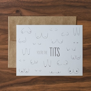 You're the Tits Grußkarte (Externer Text)