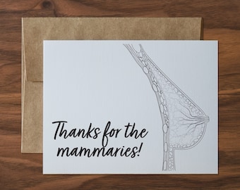 Thanks For The Mammaries Greeting Card