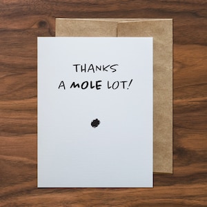 Thanks a Mole Lot Greeting Card
