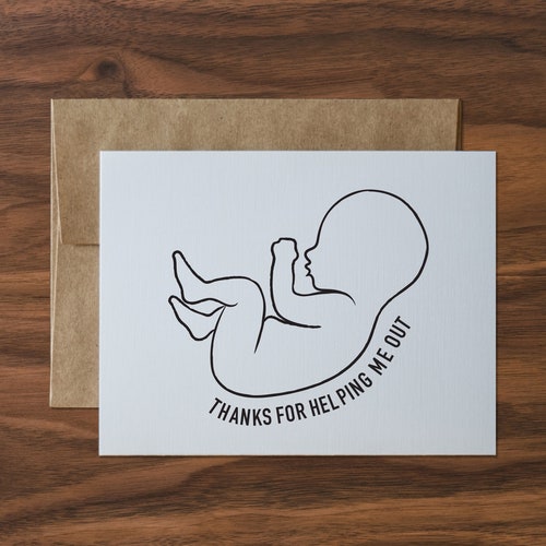 Thanks for Helping Me Out Greeting Card Etsy