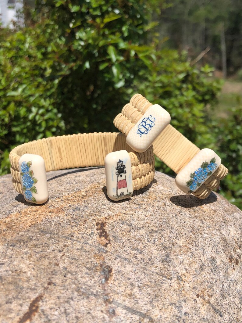 3/4 Ecoivory Nantucket Basket Bracelet Free Shipping Etsy