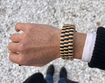 Nantucket Basket Bracelet – Spiral Weave Cuff, Cape Cod Style