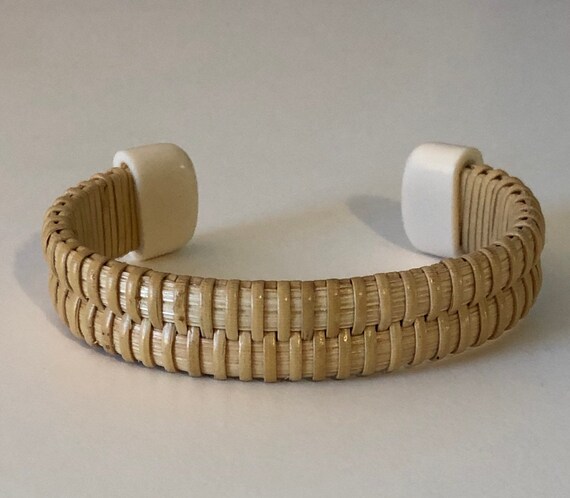ナンタケットバスケット 材料　ブレスレット ナンタケットバスケットブレスレット - コーリアンエンドキャップ
