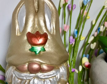 Easter Bunny Gnome Statue