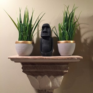 Easter Island Moai Rustic Statue (Without Hat)