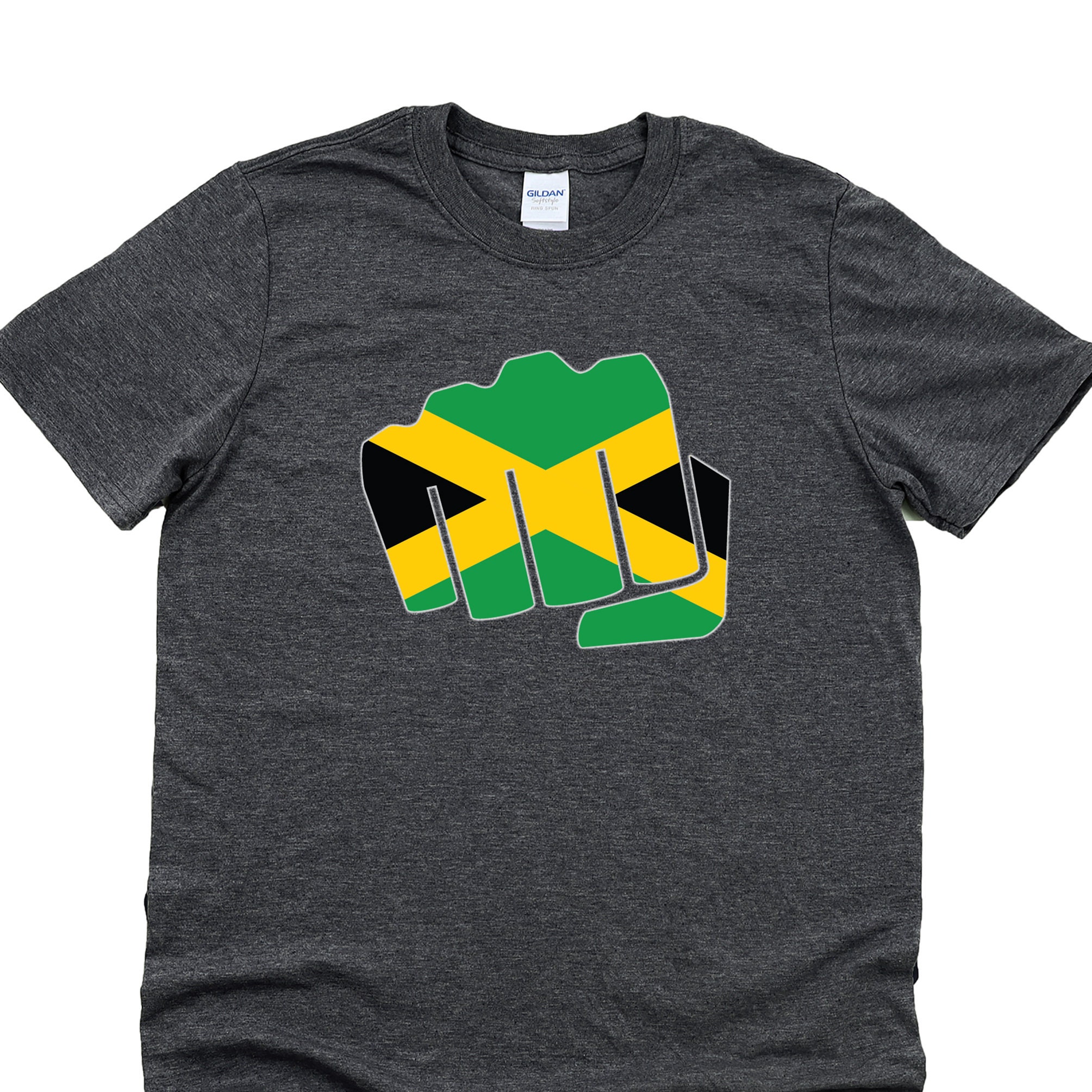 Jamaican Flag Fist Graphic / Shirt / Jamaica Shirt / Patriotic | Etsy