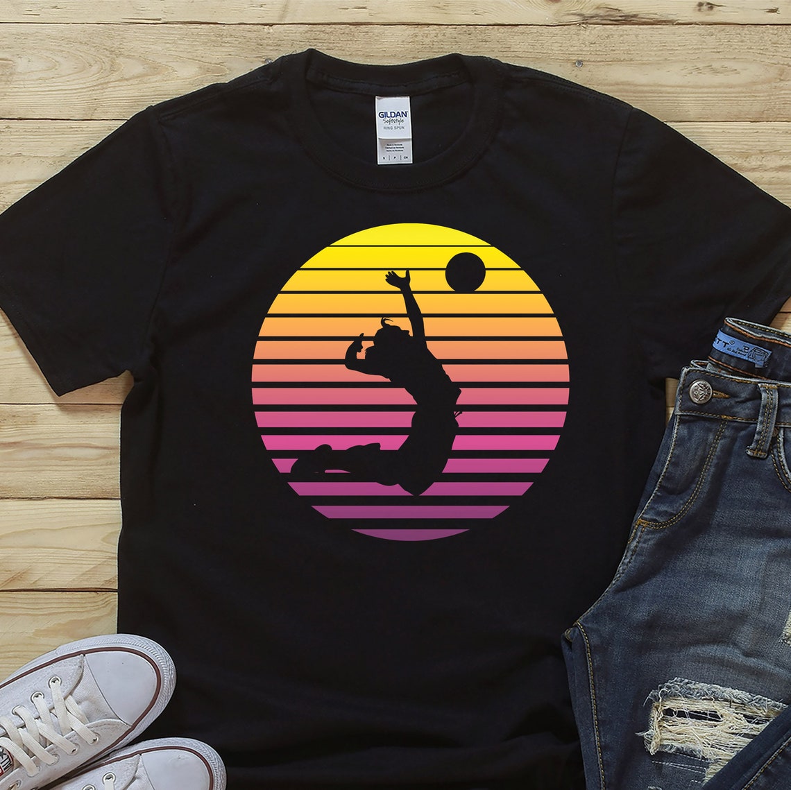 Retro Volleyball / Shirt / Volleyball Shirt / Volleyball Gifts Etsy