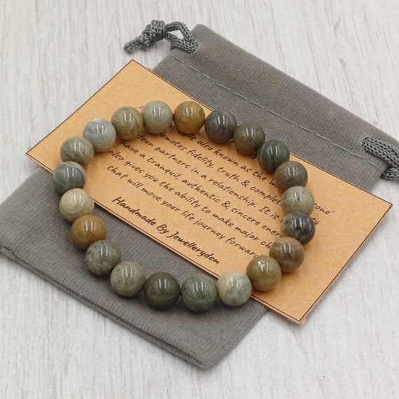 ASTROPHYLLITE Bracelet Stretch Fit Handmade With Gift Bag Card Crystal  Gemstone mm