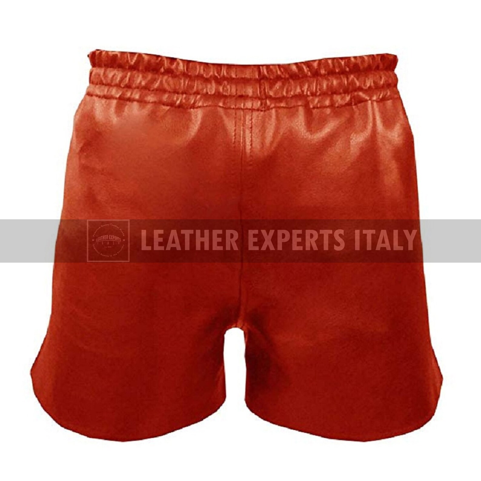 Red Leather Shorts for Mens Genuine Cow Skin Leather Shorts Etsy