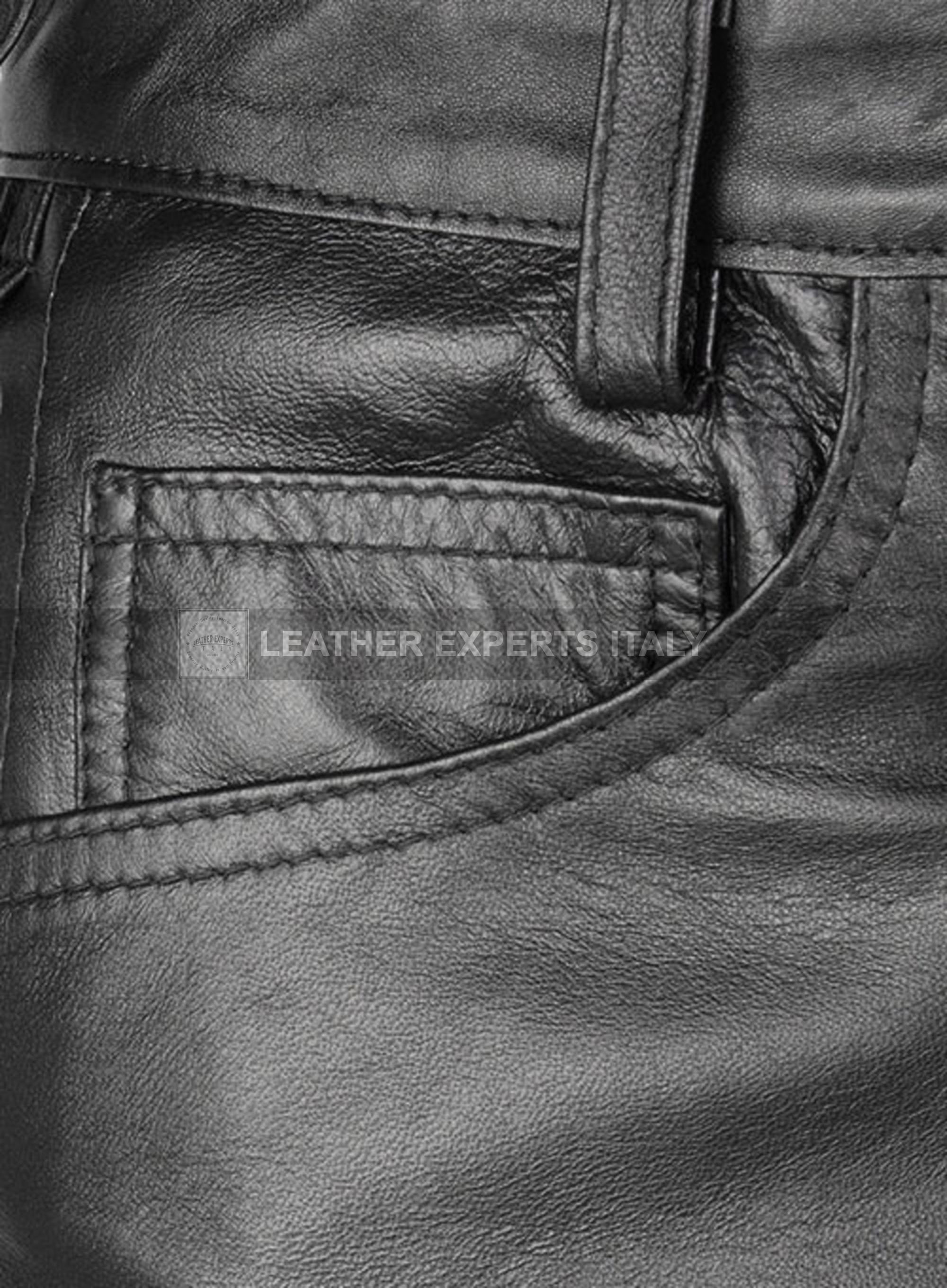 Mens Leather Side Lace Pants Genuine Sheep Skin Leather Pants Etsy