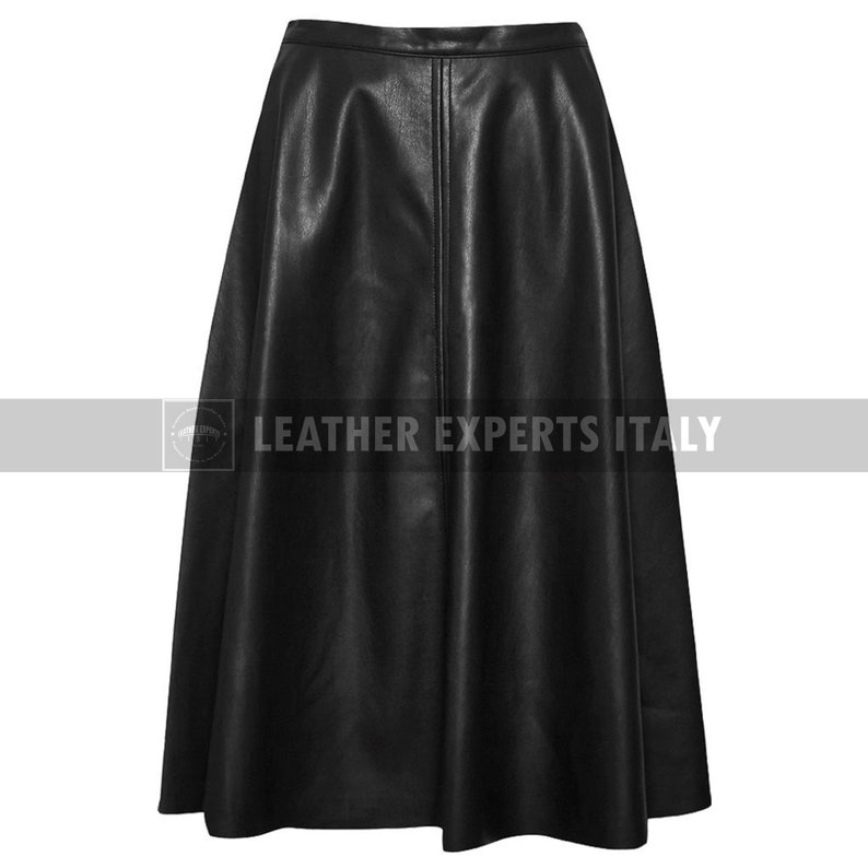 Handmade Womens Leather Skirt Black Full Leather Skirt Leather Etsy