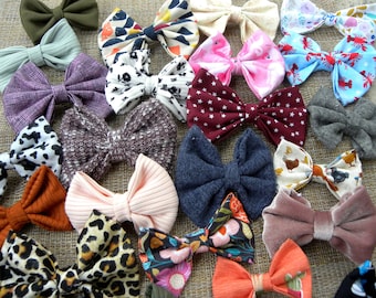 Hair Bows for Girls, Mystery Pack Hair Bows, Grab Bag of Hair Bows, Hair Bows with Clips or Headbands, Surprise Pack of Bows