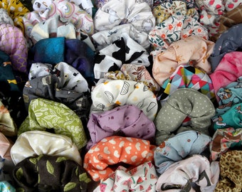 Scrunchies, kies je eigen pakje scrunchies, scrunchie set, schattige scrunchies, patroon scrunchies