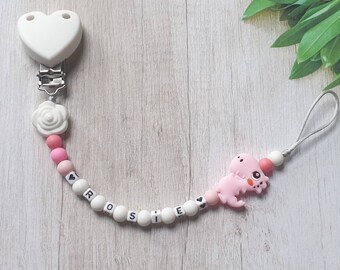 Hat Booties FREE Silicone Dummy Clip Girl Boy Personalised Baby Sloth Bodysuit