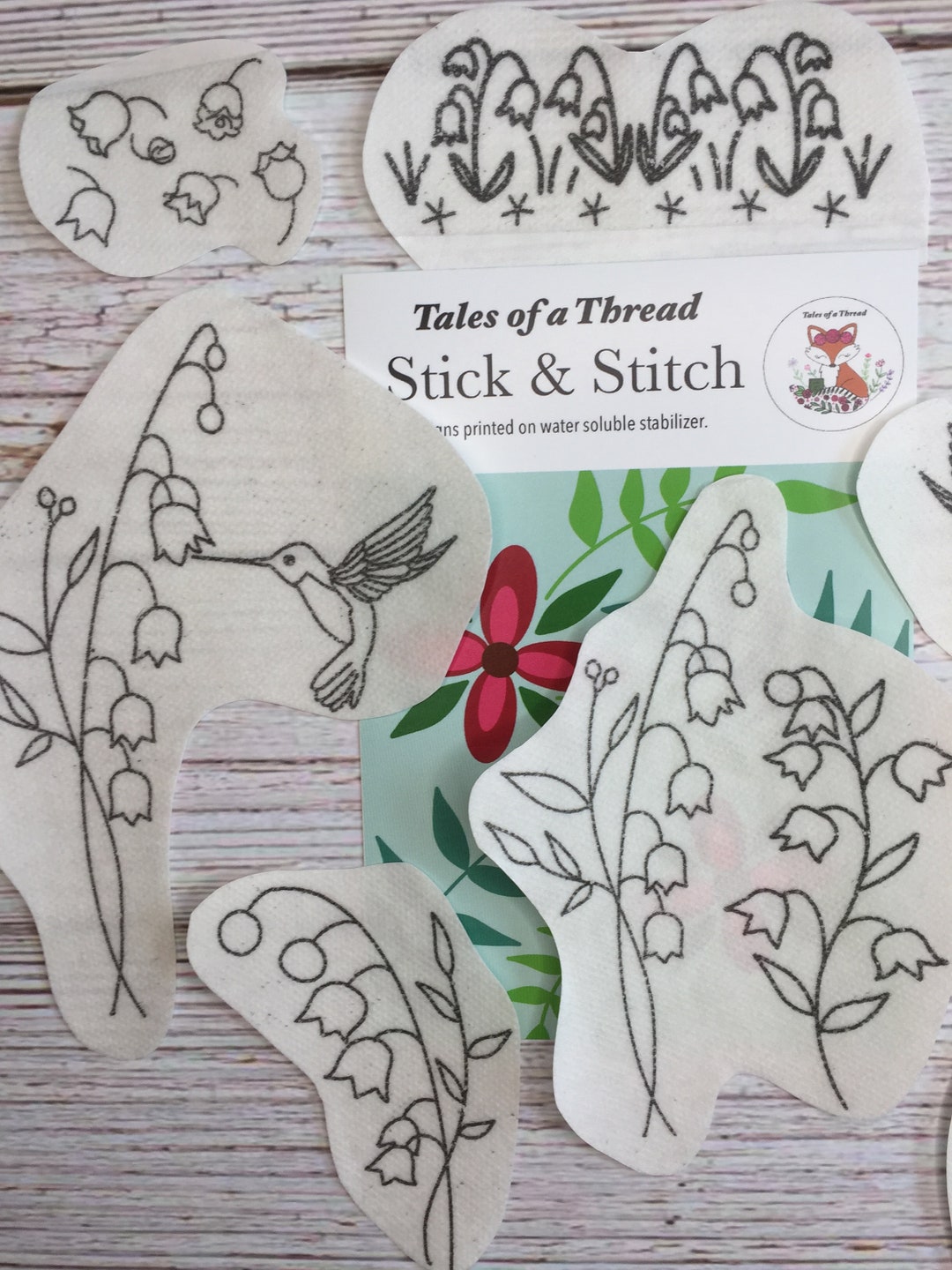 Stick and Stitch Embroidery Paper Sulky Stabilizer Stick and 