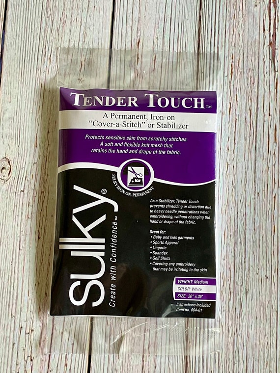 Sulky Tender Touch A Permanent, Iron-On Cover -A - Stitch Stabilizer