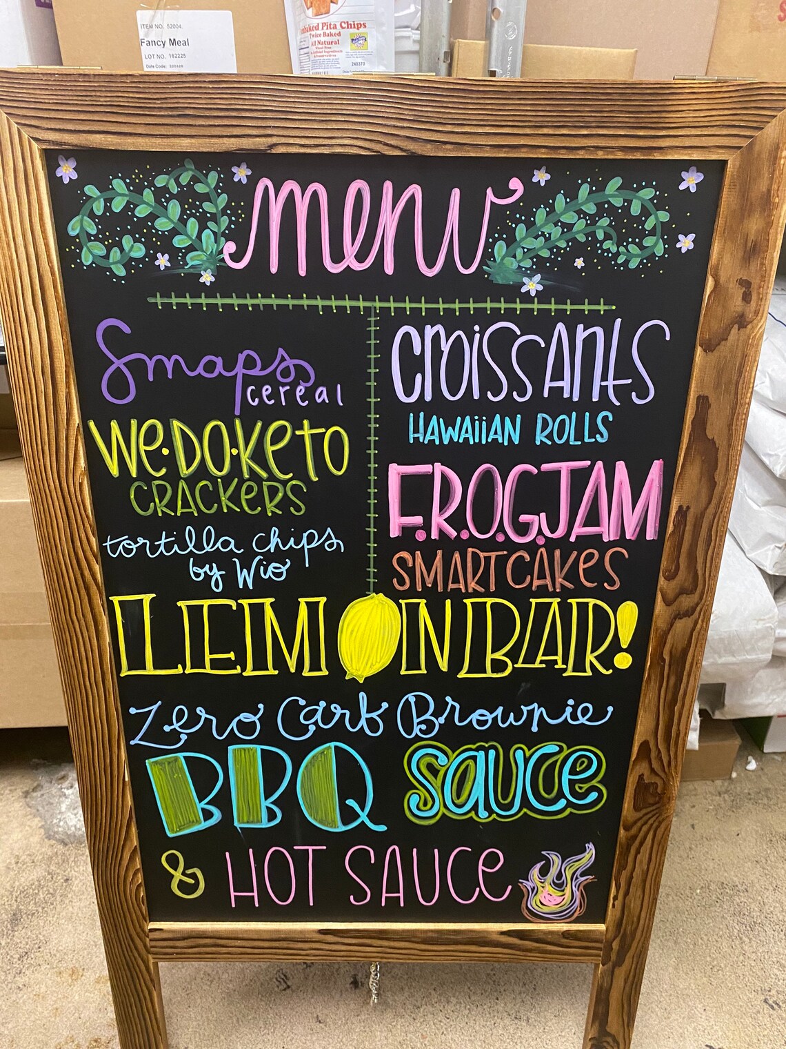 Custom chalkboard menu designs by NightShiftwithEmily Etsy