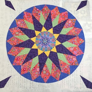 CW Mariners Compass English Paper Pieced