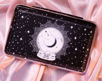 Crystal Ball Witchie Stashbox, Joint Holder, Crush Proof Pre Roll Box, Stoner Gift, Cigarette Case