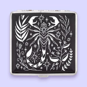 Scorpio Rising Plain Black Faux Leather Case