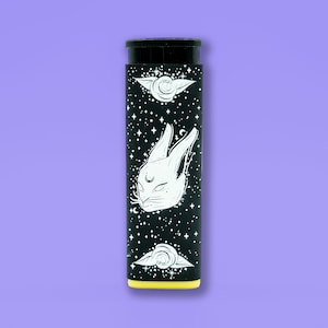 Black Rabbit Rose Cute Lighter, Gift for her