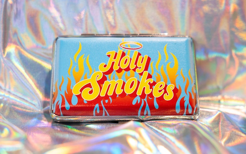 Angel Blue Holy Smokes Cigarette Case 