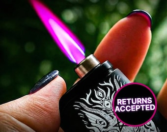 Refillable Baphomet Lighter by Xinaxiii Windproof Celestial Aesthetic  Lighter Witchy Demon Stoner Gifts for Outdoor Cigarette Cigar & Candle