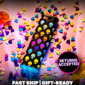 Refillable Jet Flame Torch Lighter Windproof Cute ALIENS Lighter for Space Lovers Candle & Smoking Accessory Reusable Stoner Girl Gifts