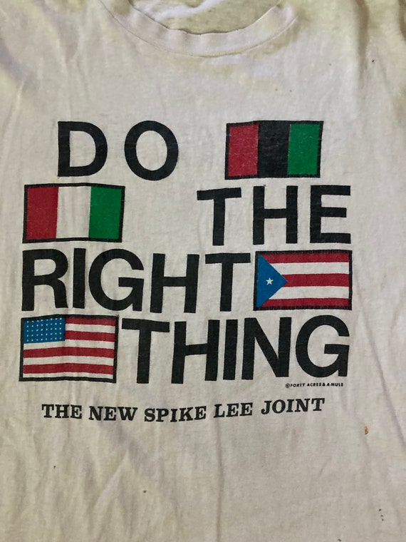 Vintage Do the Right Thing T shirt Spike Lee Joint Etsy