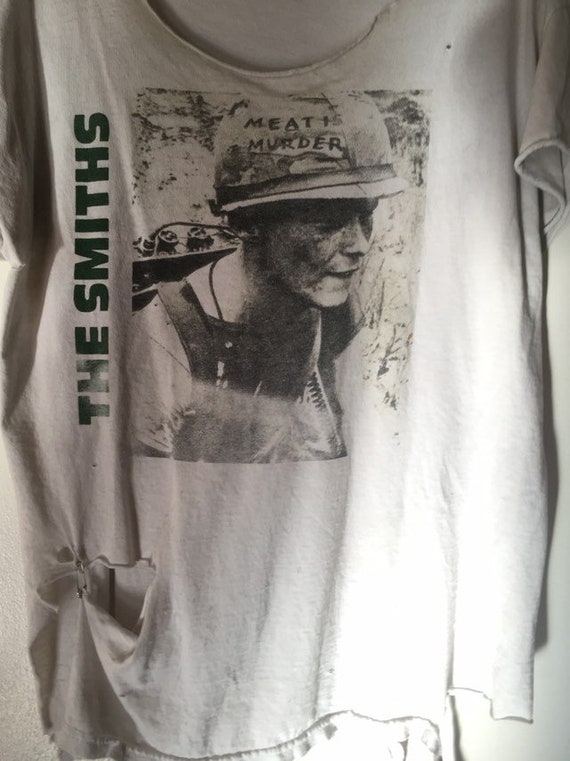 The Smiths Meat is Murder Vintage Thrashed T Shirt