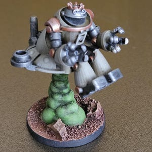 28mm 70s inspired TV Martian robots Heavy Commander Unit