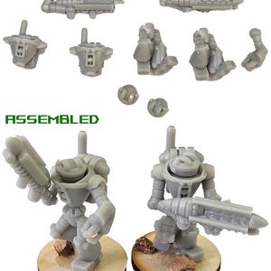 28mm 70s inspired TV Martian robots Heavy Tactician Unit