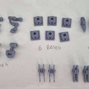 modular weapon pack 2 suitable for Gaslands,  Hotwheels, Matchbox or 28mm sci-fi