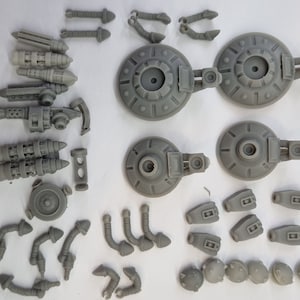 28mm heroic scale 70s inspired TV advert Martian robots Fast Attack & Support Set sci-fi