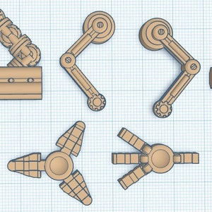 Legs Set digital files STL for 3D printing Hotwheels Matchbox Gaslands Car Combat