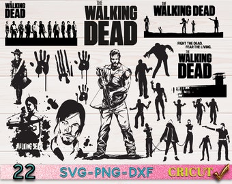 Walking Dead Svg Etsy