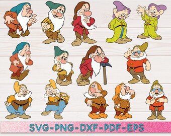 Seven Dwarfs Svg Etsy