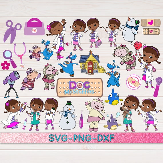 Doc Mcstuffins Svg Bundle Cricut File Doc Mcstuffins Svg Etsy