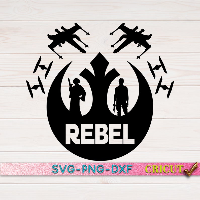 Download Rebel SVG Silhouette Rebel Cricut File Star Wars Svg | Etsy