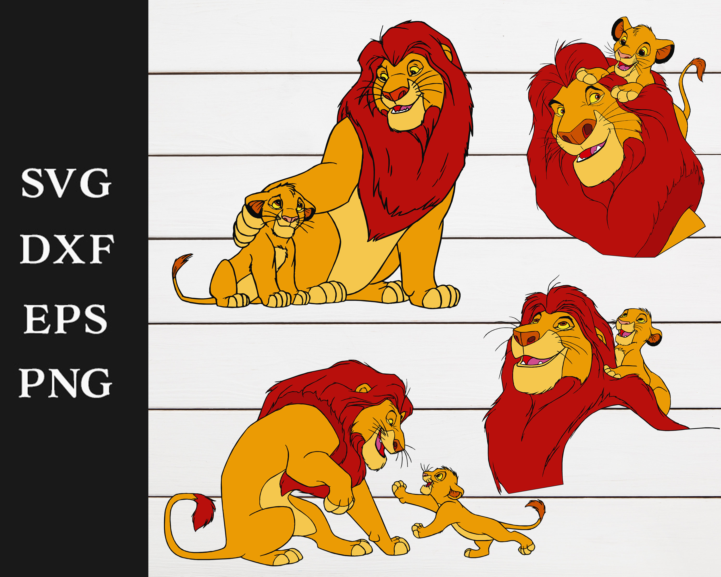Simba Svg Mufasa Svg The Lion King Svg Cricut File Disney | Etsy