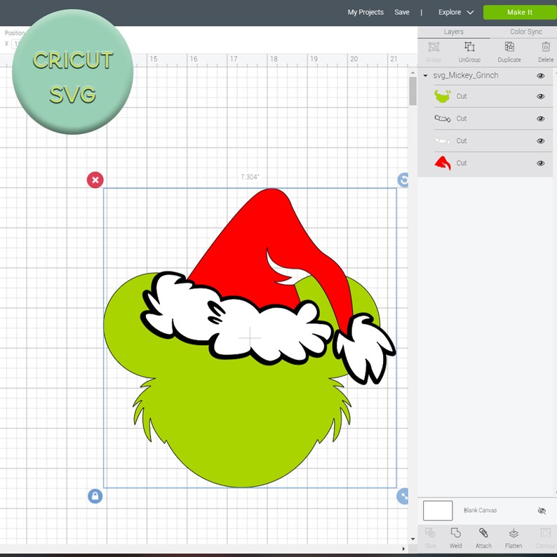 Download Mickey Grinch Svg Christmas Svg Cricut File Disney | Etsy