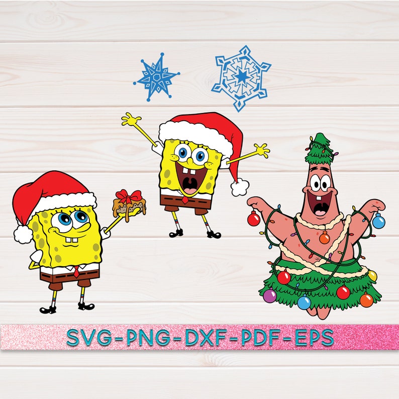Download Spongebob Christmas Svg Bundle Spongebob Svg Patrick Svg ...