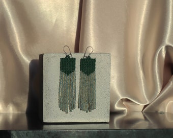 Margarita • Handwoven Beaded Jewelry / Seed beads / Statement Earrings