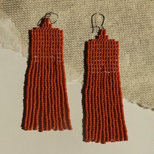 Julia • Handwoven Beaded Jewelry / Seed beads / Statement Earrings
