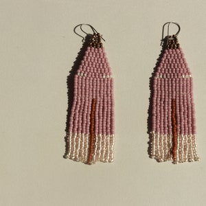 Rebeca Handwoven Beaded Jewelry / Seed beads / Statement Earrings image 1