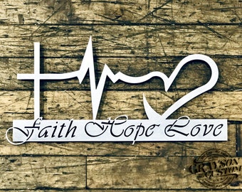 INSPIRATIONAL METAL WORD SIGN JESUS BLESSED FAITH Religious Inspirational Pastor INSPIRATIONAL METAL WORD SIGN JESUS BLESSED FAITH Religious Inspirational Pastor